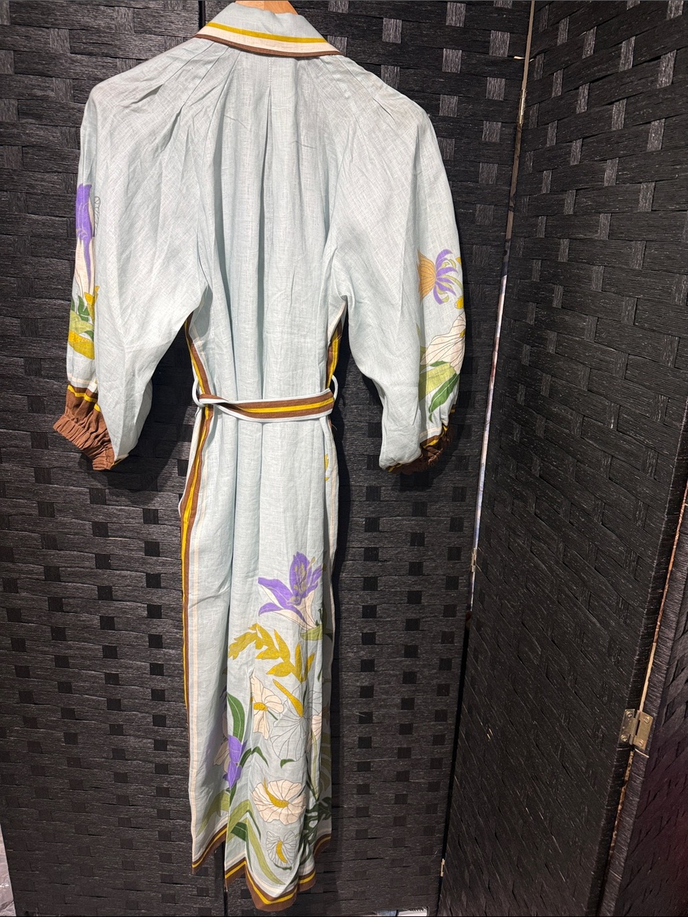 ALÉMAIS

Belted floral linen shirt dress - Picture 6 of 8